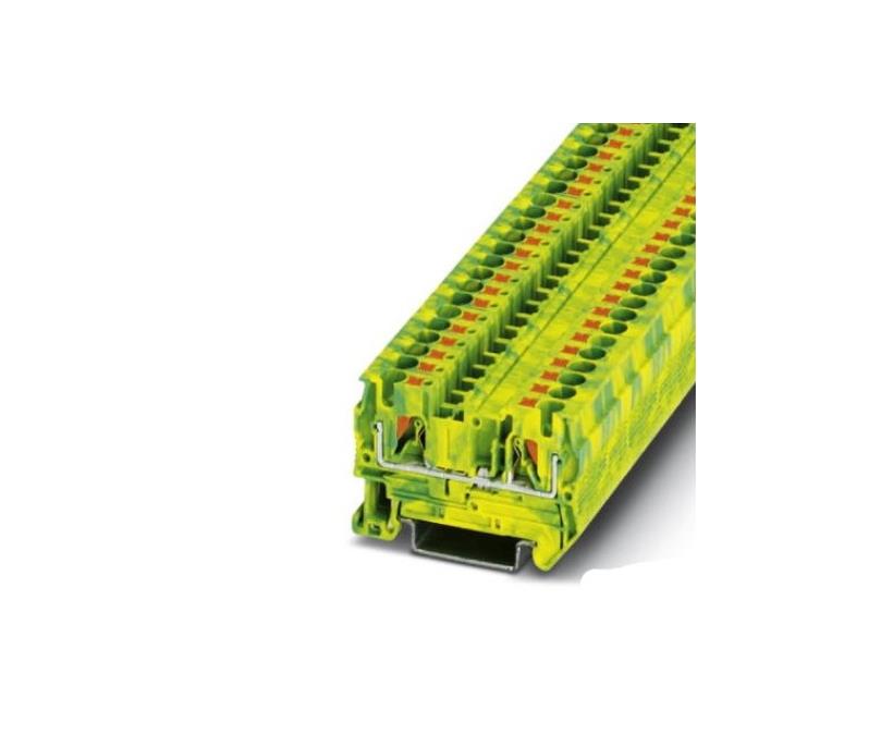 Ground modular terminal block, Push in, 0.2 mm² - 6 mm², green-yellow PT 4-PE 3211766